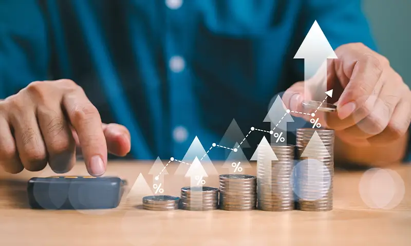 savings growing concept image three core principles